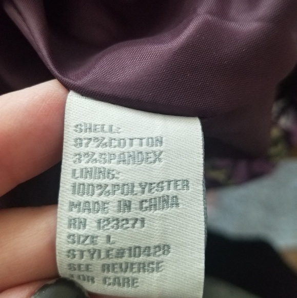 Strapless Purple Floral Dress - Picture 3 of 4